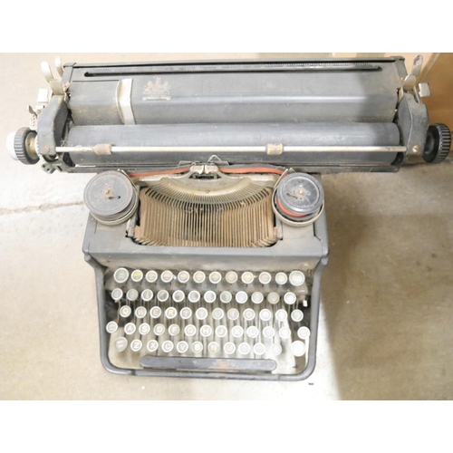 2338 - A vintage Bar-Lock typewriter, Nottingham **PLEASE NOTE THIS LOT IS NOT ELIGIBLE FOR IN-HOUSE POSTIN... 