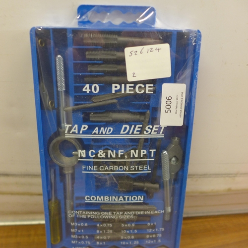 5006 - A 40 piece tap and die set