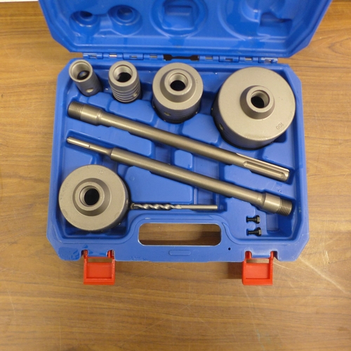 5009 - A cased masonry carbide tipped core drill set, unused