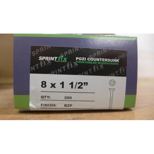 5029 - 24 boxes of assorted twin thread wood screws