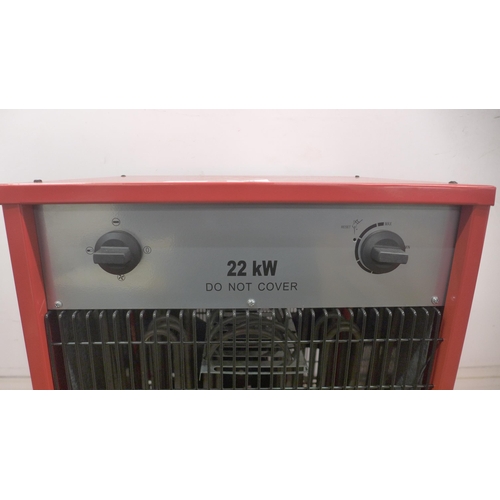 5042 - A sample 22kw 3-phase fan heater  * This lot is subject to VAT