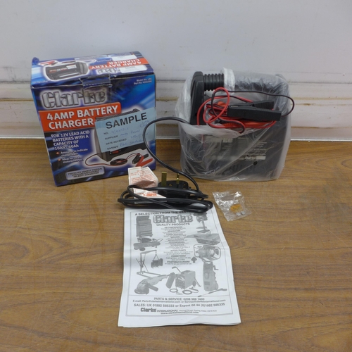 5060 - A boxed sample Clarke LA4 4 amp battery charger  * This lot is subject to VAT