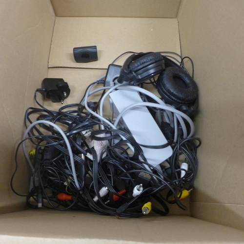 5090C - A quantity of gaming related electronics including a Wii U console with nun-chuck remote attachment,... 