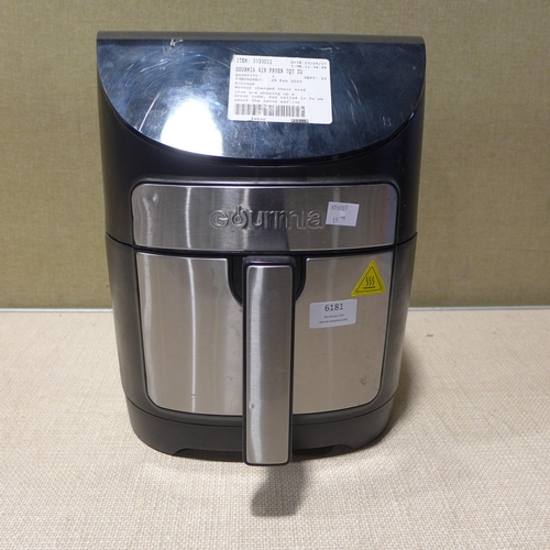 6193 - Two Gourmia 7Qt air fryers - this lot requires a UK adapters *This lot is subject to VAT