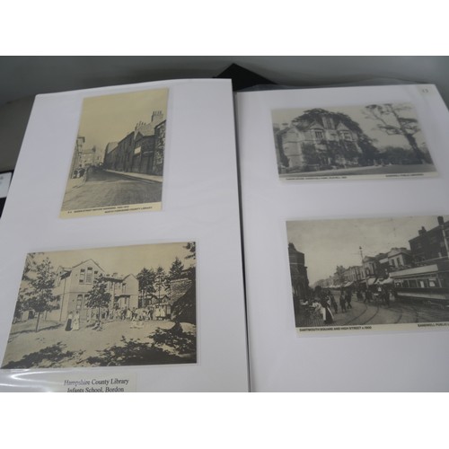 2166 - A large collection of over 400 catalogued Real Photo postcards in fifteen albums covering many topog... 