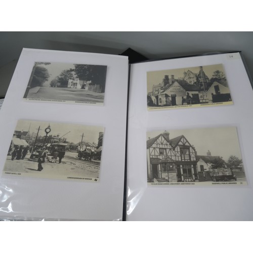 2166 - A large collection of over 400 catalogued Real Photo postcards in fifteen albums covering many topog... 