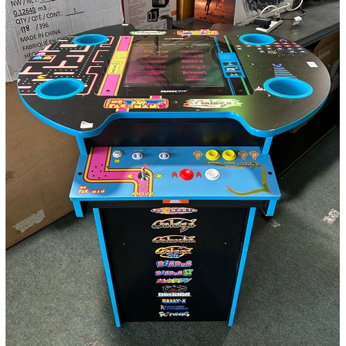 6018 - Arcade1Up Ms. Pac-Man/Galaga pub table arcade machine (joystick knobs missing) Original RRP £399.99 ... 