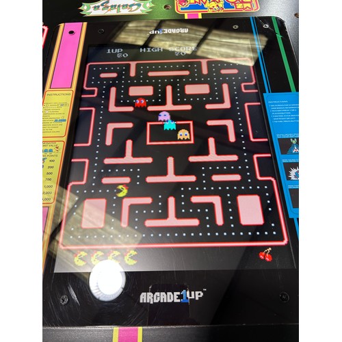 6018 - Arcade1Up Ms. Pac-Man/Galaga pub table arcade machine (joystick knobs missing) Original RRP £399.99 ... 