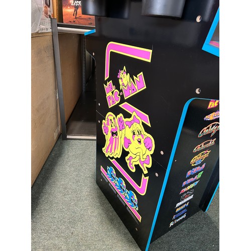 6018 - Arcade1Up Ms. Pac-Man/Galaga pub table arcade machine (joystick knobs missing) Original RRP £399.99 ... 