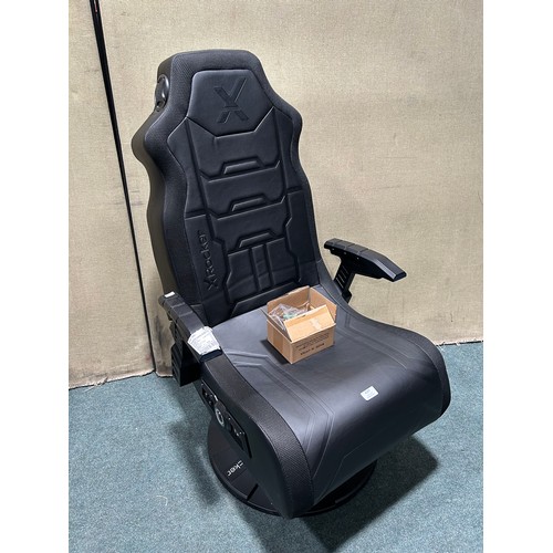 6247 - Xrocker Aurora pedestal RGB gaming chair, Original RRP £179.99 + VAT (352-411) *This lot is subject ... 