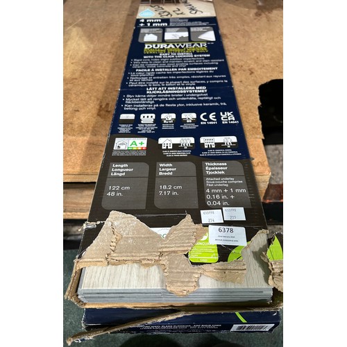 6378 - Two packs of Alabaster vinyl flooring    (352-274, 275) *This lot is subject to VAT