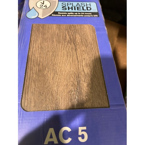 6380 - Five packs of Urban Grey Oak laminate flooring (352-269, 270) *This lot is subject to VAT