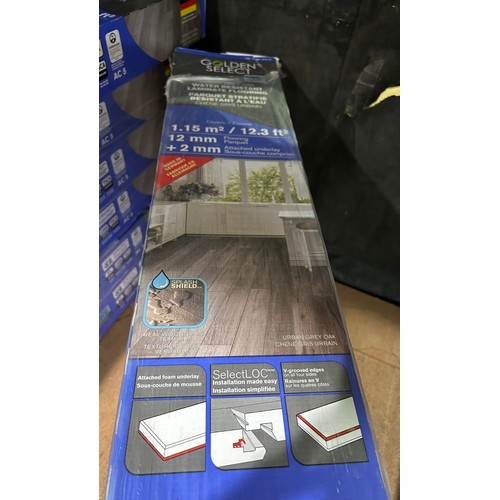 6380 - Five packs of Urban Grey Oak laminate flooring (352-269, 270) *This lot is subject to VAT