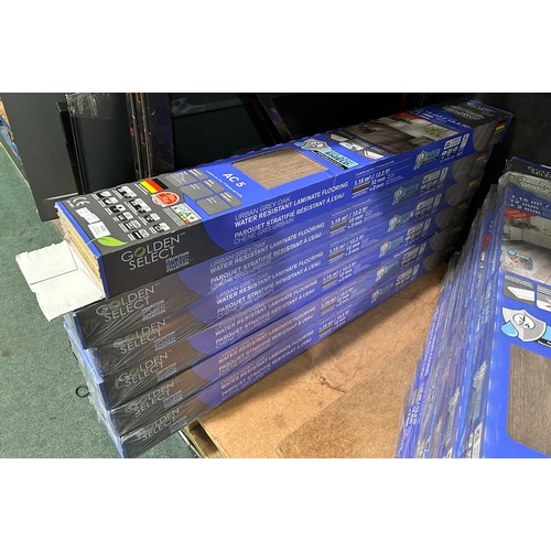 6381 - Six packs of Urban Grey Oak laminate flooring (352-271, 272) *This lot is subject to VAT