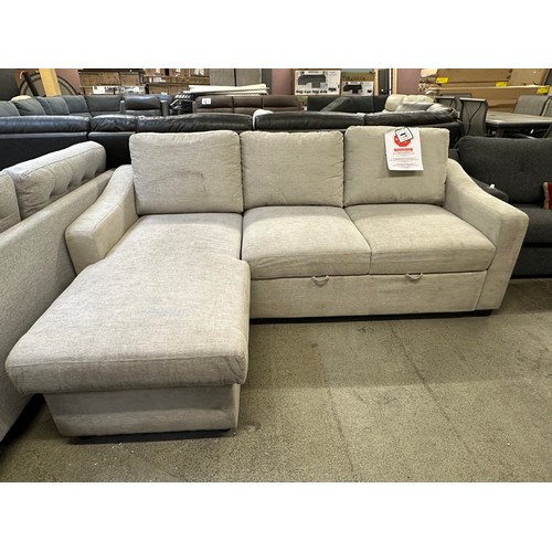 3345 - Coddle Aria beige sofa bed with storage - (transit marks), original RRP £916.66 + VAT (4224-18) *Thi... 