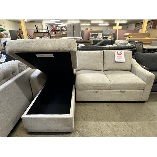 3345 - Coddle Aria beige sofa bed with storage - (transit marks), original RRP £916.66 + VAT (4224-18) *Thi... 