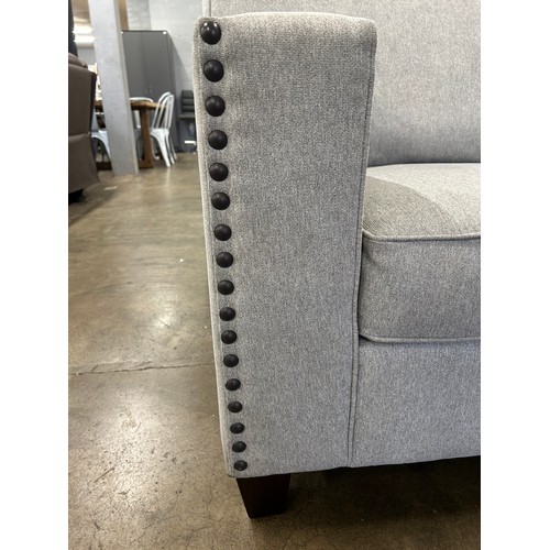 3206 - Ellen light grey fabric sectional sofa, original RRP £749.98 + VAT (4225-7) *This lot is subject to ... 