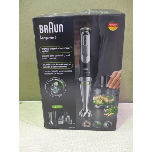 6021 - Braun Multiquick 9 hand blender - model no - Mq9138Xi (352-543) *This lot is subject to VAT