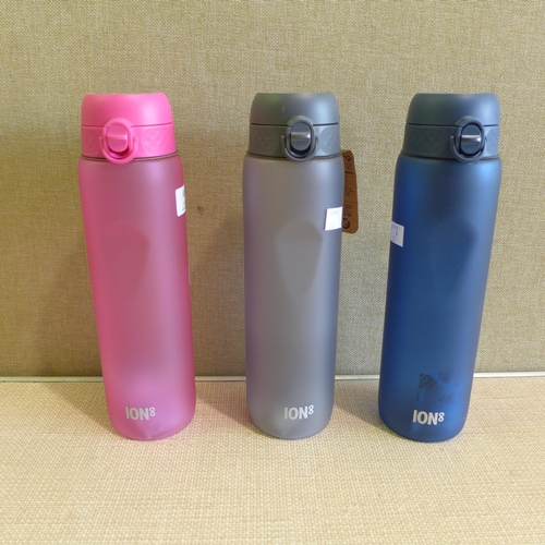 6045 - Three Ion8 1L water bottles  (352-245) *This lot is subject to VAT