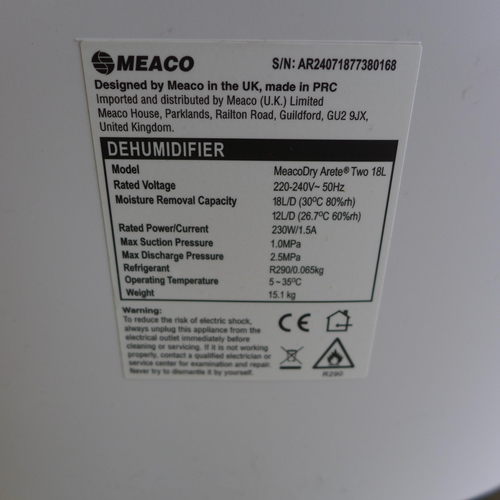 6047 - Meaco 18L dehumidifier,  Original RRP £199.99 + VAT (352-266) *This lot is subject to VAT