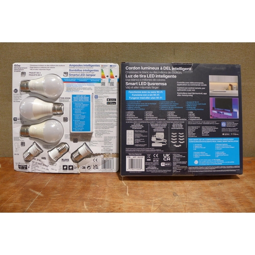 6050 - Feit smart LED strip light and Feit LED smart A60 bulbs (352-153,155)  *This lot is subject to VAT