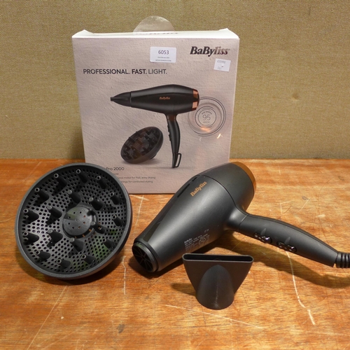 6053 - Babyliss hair dryer  (352-144) *This lot is subject to VAT