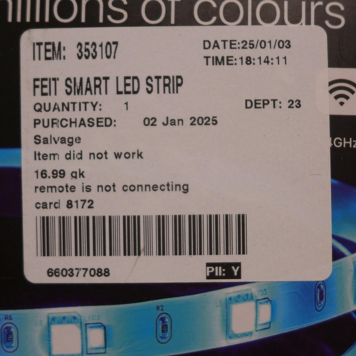 6057 - Feit smart LED strip light and an Orab-B toothbrush (352-315,465/901) *This lot is subject to VAT