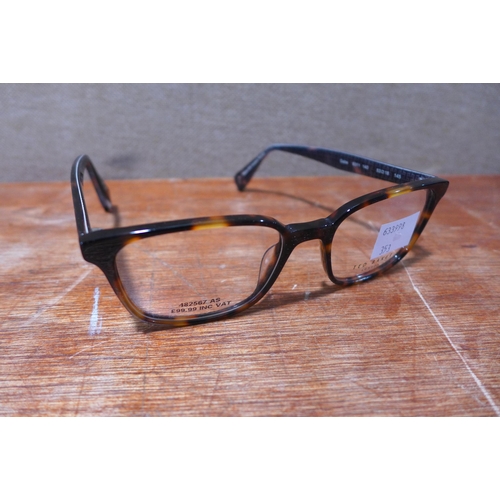 6092 - Bvlgari metal frame glasses and Ted Baker plastic framed glasses (352-351, 353) *This lot is subject... 