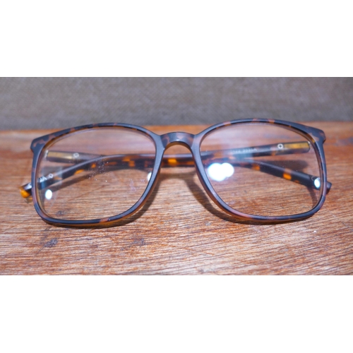 6096 - Prada black metal framed, Bvlgari and FGX glasses (352-27, 30, 40) *This lot is subject to VAT