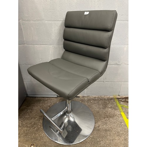 3255 - Grey upholstered barstool