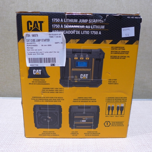 6166 - Cat cube jump starter (352-514) *This lot is subject to VAT