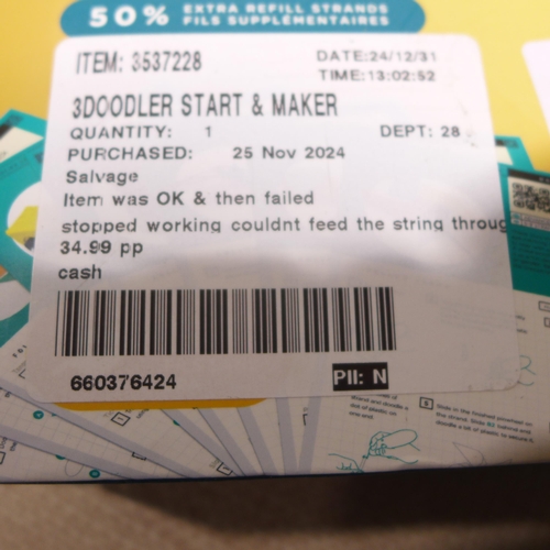 6168 - 3Doodler start & making kit (352-805)  * This lot is subject to VAT