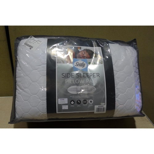 6190 - Sealy side sleeper pillows (352-451) *This lot is subject to VAT