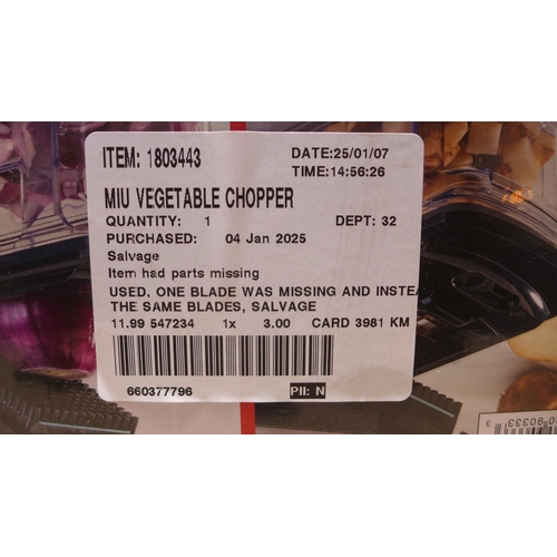 6209 - Miu vegetable chopper (352-518) *This lot is subject to VAT