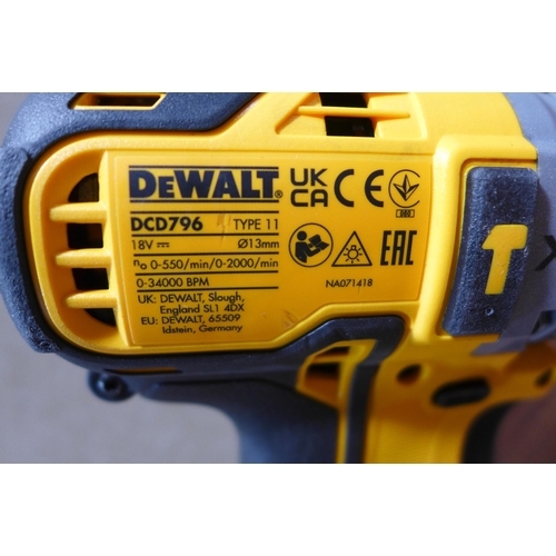 6068 - Dewalt 18V hammer drill & Tstak case - no battery, Original RRP £99.99 + VAT (352-34) *This lot is s... 