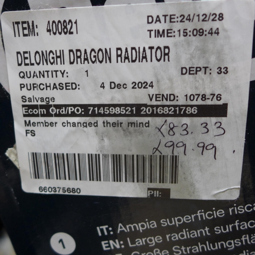 6226 - Delonghi dragon radiator, Original RRP £99.99 + VAT (352-405) *This lot is subject to VAT