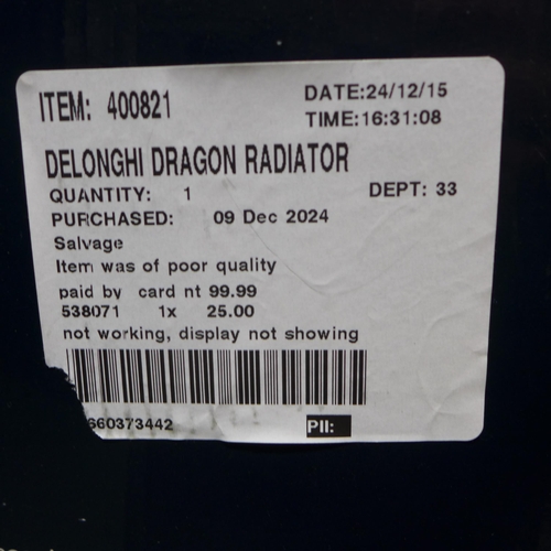 6227 - Delonghi dragon radiator, Original RRP £99.99 + VAT (352-243) *This lot is subject to VAT