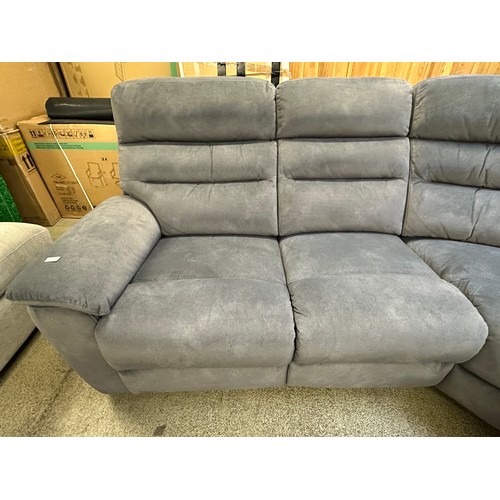 3281 - Ellis grey corner sofa with power head & foot, original RRP £1416.66 + VAT (4225-8) *This lot is sub... 