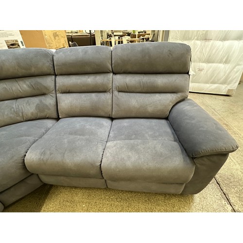 3281 - Ellis grey corner sofa with power head & foot, original RRP £1416.66 + VAT (4225-8) *This lot is sub... 