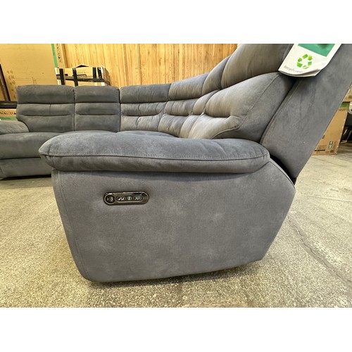 3281 - Ellis grey corner sofa with power head & foot, original RRP £1416.66 + VAT (4225-8) *This lot is sub... 