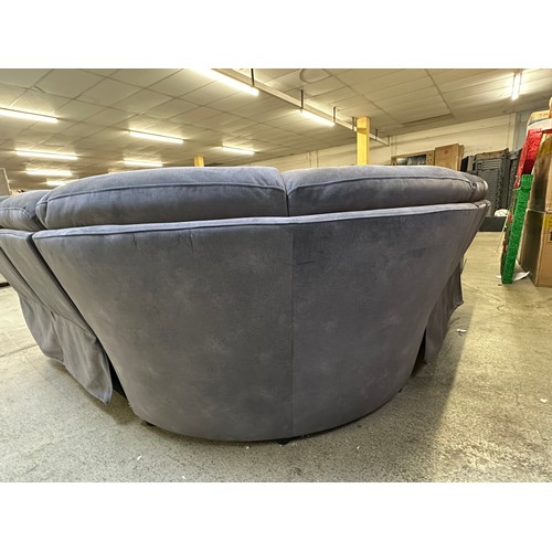 3281 - Ellis grey corner sofa with power head & foot, original RRP £1416.66 + VAT (4225-8) *This lot is sub... 