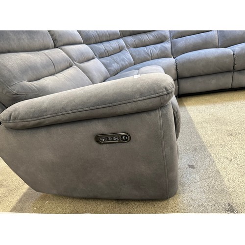 3281 - Ellis grey corner sofa with power head & foot, original RRP £1416.66 + VAT (4225-8) *This lot is sub... 