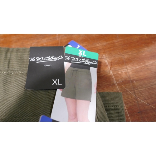 6333 - B.C. Clothing Company womens shorts x 10, various colours and sizes, majority with tags *This lot is... 