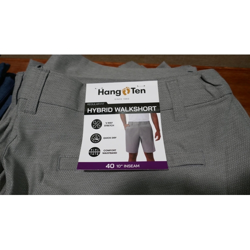 6335 - Hang Ten Hybrid walk shorts x 10, various colours and sizes, majority with tags *This lot is subject... 