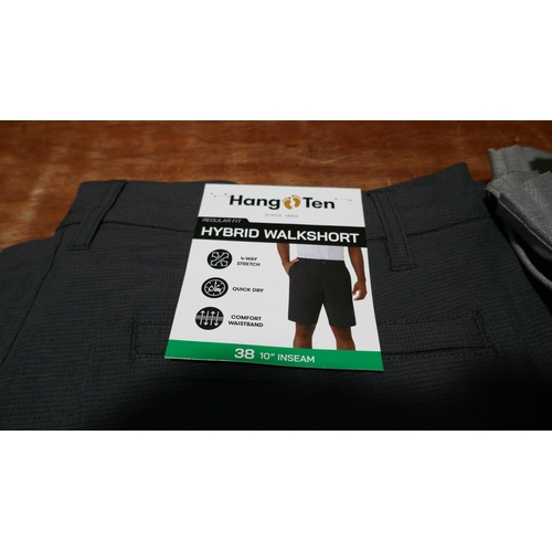 6339 - Hang Ten Hybrid walk shorts x 10, various colours and sizes, majority with tags *This lot is subject... 