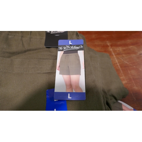 6340 - B.C. Clothing Company womens shorts x 10, various colours and sizes, majority with tags *This lot is... 