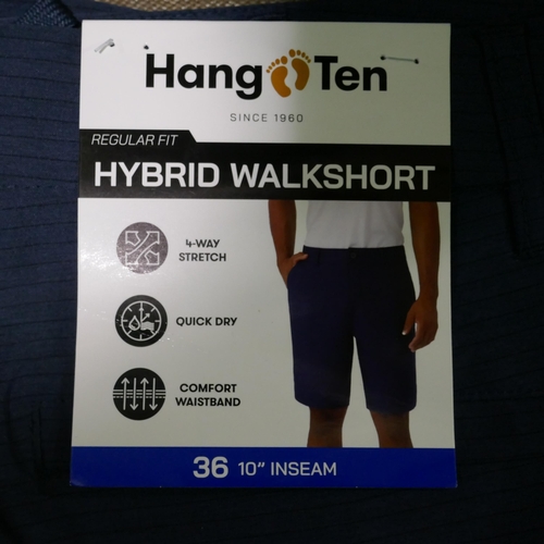 6284 - Hang Ten hybrid walk shorts x 10, various colours and sizes, majority with tags *This lot is subject... 