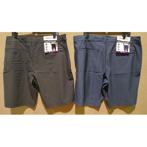 6284 - Hang Ten hybrid walk shorts x 10, various colours and sizes, majority with tags *This lot is subject... 