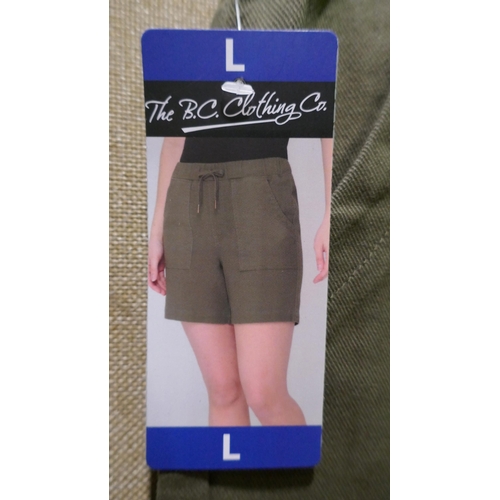 6291 - B.C. Clothing Company womens shorts x 10, various sizes and colours, majority with tags *This lot is... 