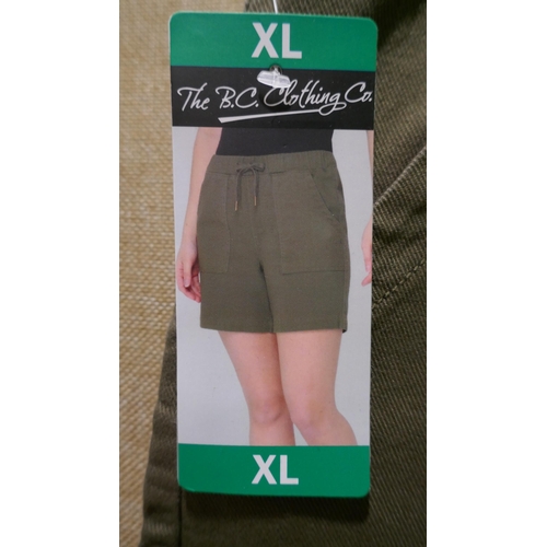 6299 - B.C. Clothing Company womens shorts x 10, various colours and sizes, majority with tags *This lot is... 